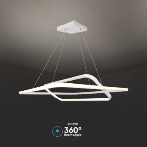 Κρεμαστό LED Φωτιστικό 50W Dimmable Λευκό V-TAC 5150lm Φυσικό Λευκό 4000K – 14989