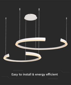 Κρεμαστό Φωτιστικό LED 48W Λευκό Triac Dimmable V-TAC 5150lm Θερμό Λευκό 3000K – 14992