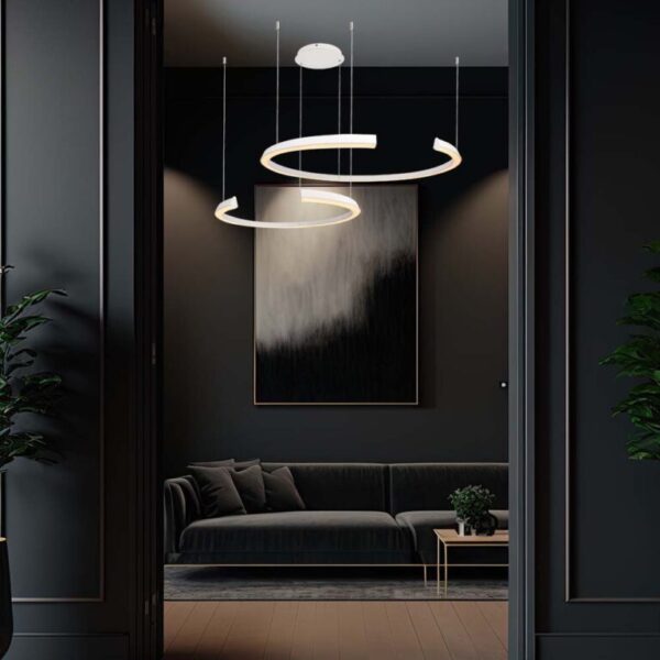LED κρεμαστό φωτιστικό οροφής Designer 48W 4000K φυσικό λευκό με λευκό σώμα dimmable V-TAC – 14993