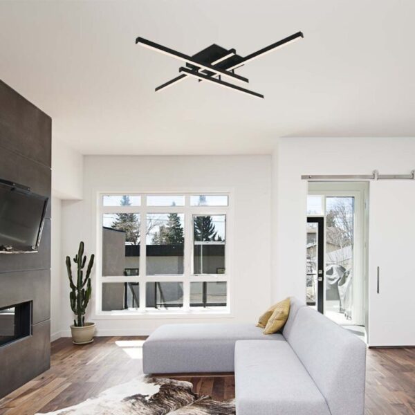 LED φωτιστικό οροφής Designer 38W 3000Κ θερμό λευκό με μαύρο σώμα V-TAC – 14994