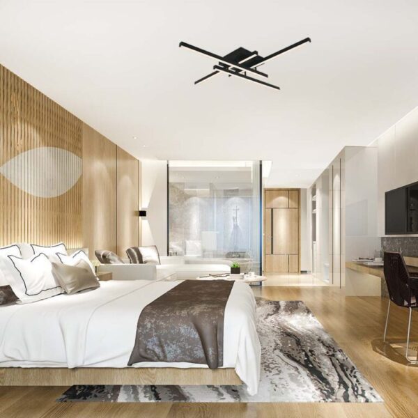 LED φωτιστικό οροφής Designer 38W 3000Κ θερμό λευκό με μαύρο σώμα V-TAC – 14994