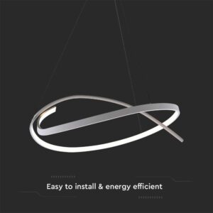 LED κρεμαστό φωτιστικό οροφής Designer 48W 4000K φυσικό λευκό με λευκό σώμα dimmable V-TAC – 14997