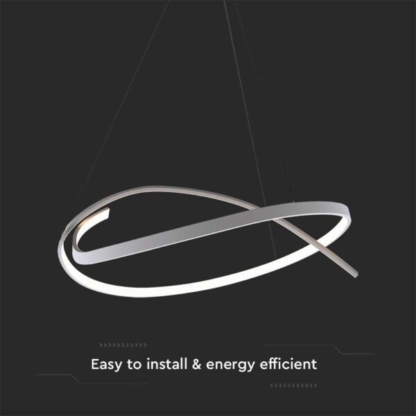 LED κρεμαστό φωτιστικό οροφής Designer 48W 4000K φυσικό λευκό με λευκό σώμα dimmable V-TAC – 14997