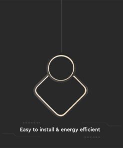 Κρεμαστό LED Φωτιστικό 12W Μαύρο V-TAC 1280lm Φυσικό Λευκό 4000K – 14998