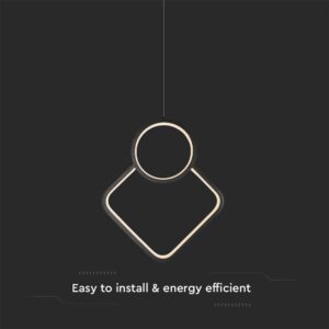 Κρεμαστό LED Φωτιστικό 12W Μαύρο V-TAC 1280lm Φυσικό Λευκό 4000K – 14998