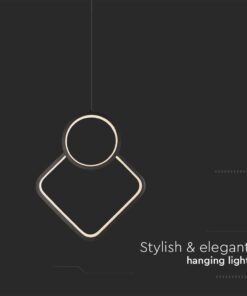 Κρεμαστό LED Φωτιστικό 12W Μαύρο V-TAC 1280lm Φυσικό Λευκό 4000K – 14998