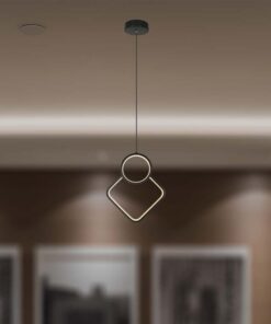 LED κρεμαστό φωτιστικό οροφής Designer 12W 4000K φυσικό λευκό με μαύρο σώμα V-TAC – 14999