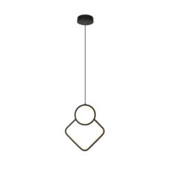 LED κρεμαστό φωτιστικό οροφής Designer 12W 4000K φυσικό λευκό με μαύρο σώμα V-TAC – 14999