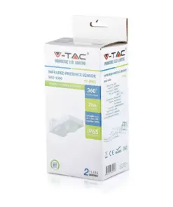 Ανιχνευτής κίνησης/παρουσίας Infrared Max 1000W Λευκός V-TAC – 1500