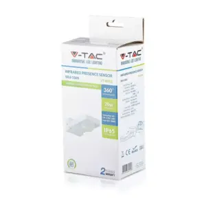 Ανιχνευτής κίνησης/παρουσίας Infrared Max 1000W Λευκός V-TAC – 1500