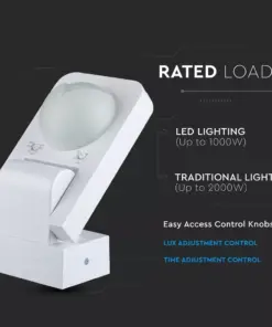 Ανιχνευτής κίνησης/παρουσίας Infrared Max 1000W Λευκός V-TAC – 1500