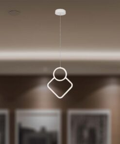 Κρεμαστό LED Φωτιστικό 12W Λευκό V-TAC 1280lm Θερμό Λευκό 3000K – 15000