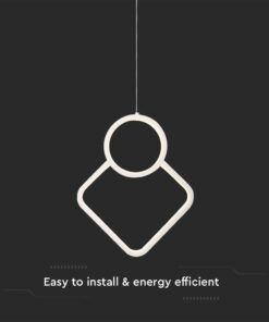 Κρεμαστό LED Φωτιστικό 12W Λευκό V-TAC 1280lm Θερμό Λευκό 3000K – 15000