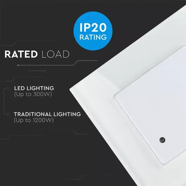 Ανιχνευτής κίνησης χωνευτός Microwave Max 300W LED Λευκός V-TAC – 15021