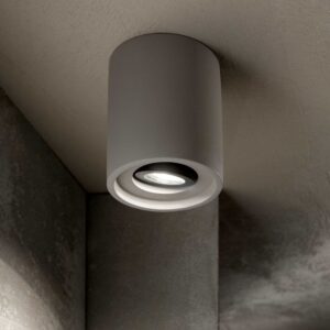 IDEAL LUX Φωτιστικό Σποτ Οροφής OAK 1xGU10 Χρώμα Τσιμέντο – 150437