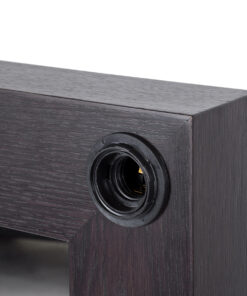 GloboStar® MAKEUP MIRROR-80×80-2 Μοντέρνος Καθρέπτης Μακιγιάζ με Πλαίσιο Φυσικού Ξύλου με Διακόπτη On/Off 12 x E27 AC220-240V – Μ80 x Π7 x Υ80cm – Καφέ Wenge