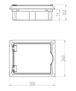 ΠΙΝΑΚΑΣ ΧΩΝΕΥΤΟΣ ΠΛΑΣΤΙΚΟΣ ECONOMIC 1X8 IP 40 (PE+N) EUROLAMP – 151-25031
