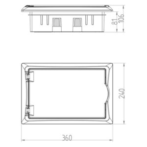 ΠΙΝΑΚΑΣ ΧΩΝΕΥΤΟΣ ΠΛΑΣΤΙΚΟΣ ECONOMIC 1X12 IP 40 (PE+N) EUROLAMP – 151-25032