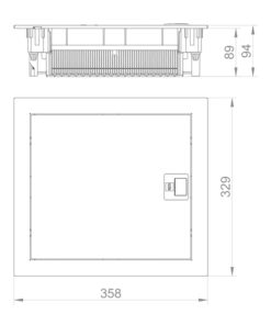 ΠΙΝΑΚΑΣ ΧΩΝΕΥΤΟΣ ΤΟΙΧΟΥ/ΓΥΨΟΣΑΝΙΔΑΣ MSF 1X12 IP 30 (PE+N) EUROLAMP – 151-25080