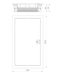 ΠΙΝΑΚΑΣ ΧΩΝΕΥΤΟΣ ΤΟΙΧΟΥ/ΓΥΨΟΣΑΝΙΔΑΣ MSF 3X12 IP 30 (PE+N) EUROLAMP – 151-25082