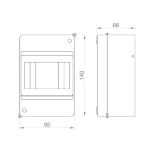 ΠΙΝΑΚΑΣ ΕΞΩΤΕΡΙΚΟΣ ΜΙΝΙ 4 ΘΕΣΕΩΝ IP20 EUROLAMP – 151-25102