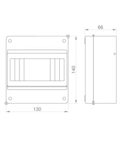 ΠΙΝΑΚΑΣ ΕΞΩΤΕΡΙΚΟΣ ΜΙΝΙ 6 ΘΕΣΕΩΝ IP20 EUROLAMP – 151-25103
