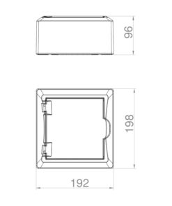 ΠΙΝΑΚΑΣ ΕΞΩΤΕΡΙΚΟΣ ECONOMIC ΠΛΑΣΤΙΚΟΣ 1X6 IP40 (PE+N) EUROLAMP – 151-25120