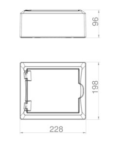 ΠΙΝΑΚΑΣ ΕΞΩΤΕΡΙΚΟΣ ECONOMIC ΠΛΑΣΤΙΚΟΣ 1X8 IP40 (PE+N) EUROLAMP – 151-25121