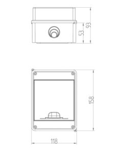 ΠΙΝΑΚΑΣ ΕΞΩΤΕΡΙΚΟΣ LUX 1Χ5 IP55 PE+N EUROLAMP – 151-25130