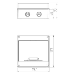 ΠΙΝΑΚΑΣ ΕΞΩΤΕΡΙΚΟΣ LUX 1Χ9 IP55 PE+N EUROLAMP – 151-25132