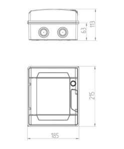 ΠΙΝΑΚΑΣ ΕΞΩΤΕΡΙΚΟΣ LUX 1Χ6 IP65 PE+N EUROLAMP – 151-25133