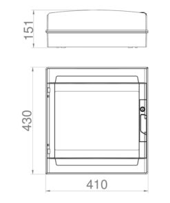 ΠΙΝΑΚΑΣ ΕΞΩΤΕΡΙΚΟΣ LUX 2Χ18 IP65 PE+N EUROLAMP – 151-25139