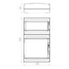 ΠΙΝΑΚΑΣ ΕΞΩΤΕΡΙΚΟΣ LUX 3Χ18 (1Χ18+2Χ18) IP65 (PE+N) EUROLAMP – 151-25140