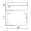 ΠΙΝΑΚΑΣ ΕΞΩΤΕΡΙΚΟΣ GALANT PLUS 1Χ12 IP65 EUROLAMP – 151-25153