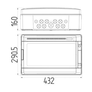 ΠΙΝΑΚΣ ΕΞΩΤΕΡΙΚΟΣ GALANT PLUS 1Χ18 IP65 EUROLAMP – 151-25154
