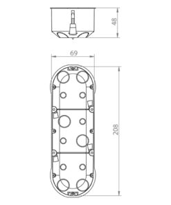 ΚΥΤΙΟ ΓΥΨΟΣΑΝΙΔΑΣ ΤΡΙΠΛΟ EUROLAMP – 151-25310
