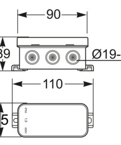 ΜΠΟΥΑΤ ΕΞΩΤΕΡΙΚΟ 45Χ90Χ39 IP55 ΓΚΡΙ EUROLAMP – 151-25526