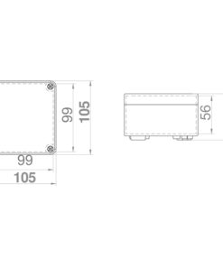ΜΠΟΥΑΤ ΕΞΩΤΕΡΙΚΟ ΒΙΟΜΗΧΑΝΙΚΟ 105Χ105Χ66 IP65 EUROLAMP – 151-25540