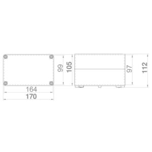 ΜΠΟΥΑΤ ΕΞΩΤΕΡΙΚΟ ΒΙΟΜΗΧΑΝΙΚΟ 170Χ105Χ112 IP65 EUROLAMP – 151-25552