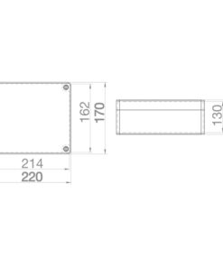 ΜΠΟΥΑΤ ΕΞΩΤΕΡΙΚΟ ΒΙΟΜΗΧΑΝΙΚΟ 220Χ170Χ146 IP65 EUROLAMP – 151-25561