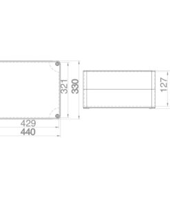 ΜΠΟΥΑΤ ΕΞΩΤΕΡΙΚΟ ΒΙΟΜΗΧΑΝΙΚΟ 440Χ330Χ145 IP65 EUROLAMP – 151-25564