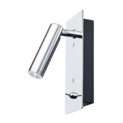 ACA DECOR Επίτοιχο Φωτιστικό LED 3W 4000K Χωνευτό Μεταλλικό Χρώμιο