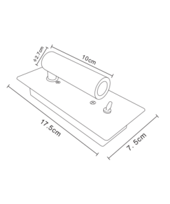 ACA DECOR  απλίκα led 3w 4000k σε μαύρο χρώμα – 151BMB