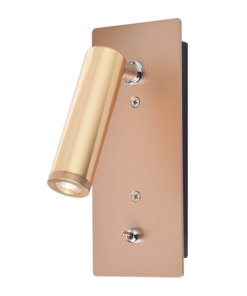 ACA DECOR – Επίτοιχο Φωτιστικό LED 3W 4000K Χωνευτό Μεταλλικό Χρυσό