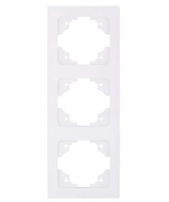 ΠΛΑΙΣΙΟ 3 ΘΕΣΕΩΝ ΛΕΥΚΟ ΚΑΘΕΤΟ EUROLAMP ΝΕAD – 152-12026