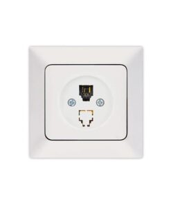 ΠΡΙΖΑ ΤΗΛΕΦΩΝΟΥ MONH RJ 11 ΛΕΥΚΗ EUROLAMP ΝΕAD – 152-16013