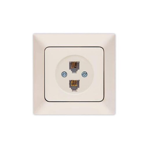 ΠΡΙΖΑ ΤΗΛΕΦΩΝΟΥ ΔΙΠΛΗ RJ 11 ΜΠΕΖ EUROLAMP ΝΕAD – 152-16114