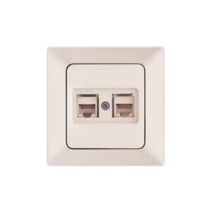 ΠΡΙΖΑ DATA CAT 6 RJ 45 ΔΙΠΛΗ ΜΠΕΖ EUROLAMP ΝΕAD – 152-16116