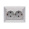 ΠΡΙΖΑ ΣΟΥΚΟ ΔΙΠΛΗ ΧΩΝΕΥΤΗ 16A ΝΙΚΕΛ MAT EUROLAMP ΝΕAD – 152-16203