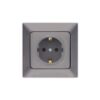 ΠΡΙΖΑ ΣΟΥΚΟ 16A ΓΡΑΦΙΤΗΣ EUROLAMP ΝΕAD – 152-16300